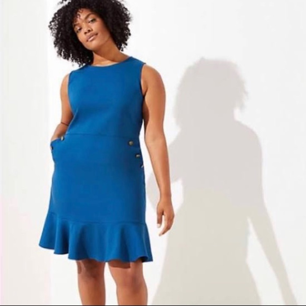 LOFT Flounce Dress
